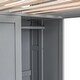 preview thumbnail 13 of 11, All-in-one Loft Bed with Wardrobe, Shelves Desk, Gray Twin w/Bookcase