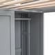 preview thumbnail 14 of 26, Wood Twin Size Loft bed with Multiple Storage Shelves and Wardrobe, Gray