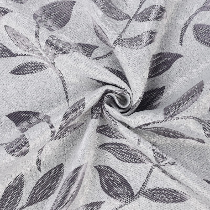 Superior Leaves Machine Washable Room Darkening Curtains with Back Tabs, Set of 2