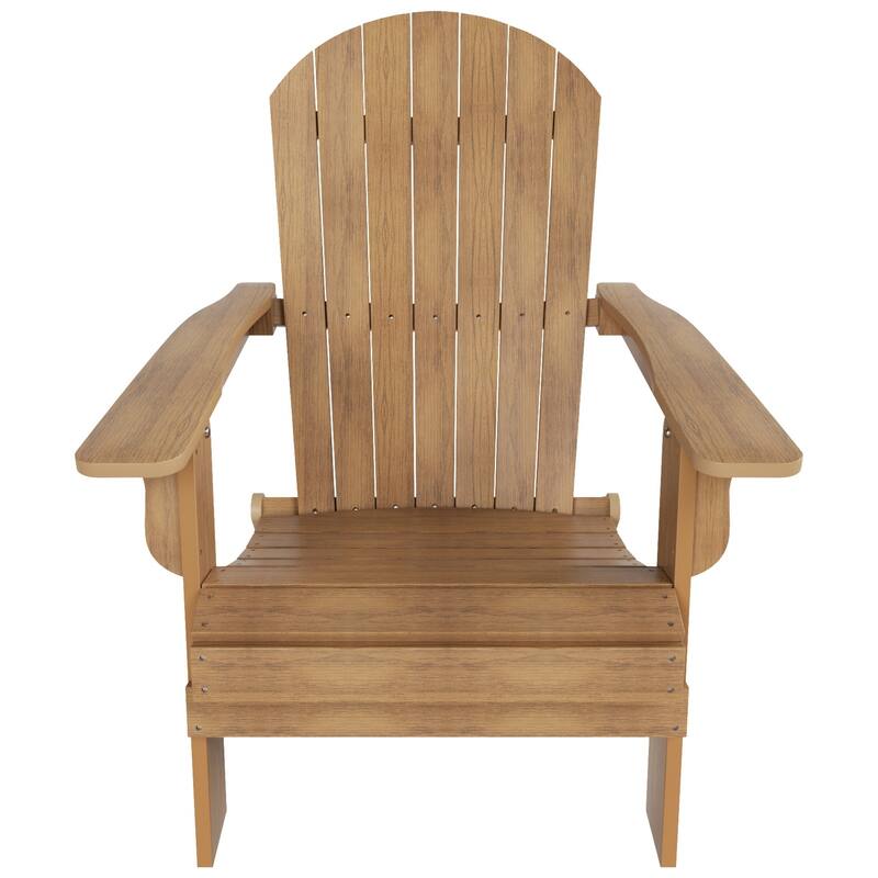 Vineyard HIPS Outdoor Folding Eco-Friendly All Weather Seashell Adirondack Chair (Set of 4)