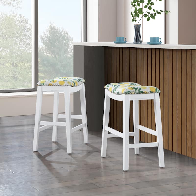 24" Saddle Stool (Set of 2)