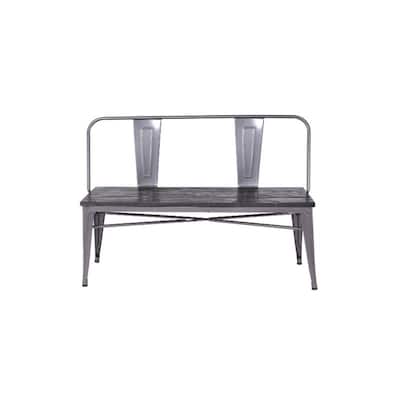 Industrial Bench Wood Seat