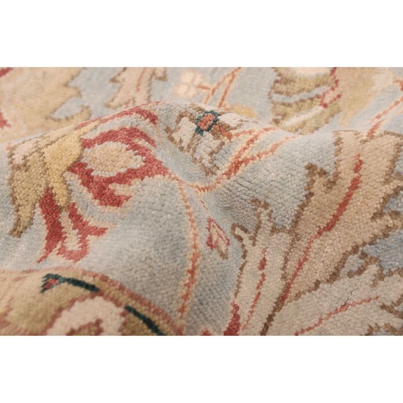 ECARPETGALLERY Hand-knotted Jules Serapi Light Denim Blue Wool Rug - 8'0 x 10'1