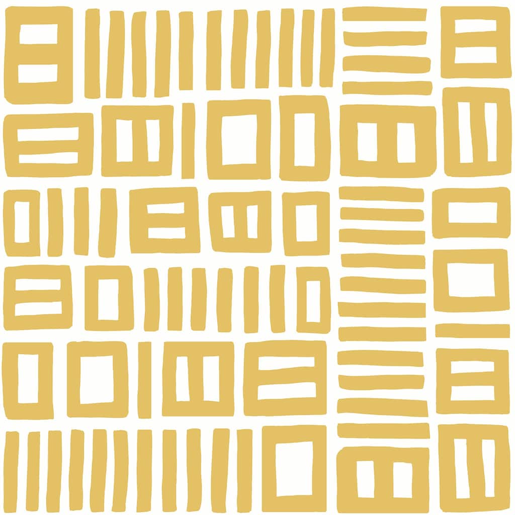 Black Pepper Paperie Yellow Traverse Peel & Stick Wallpaper