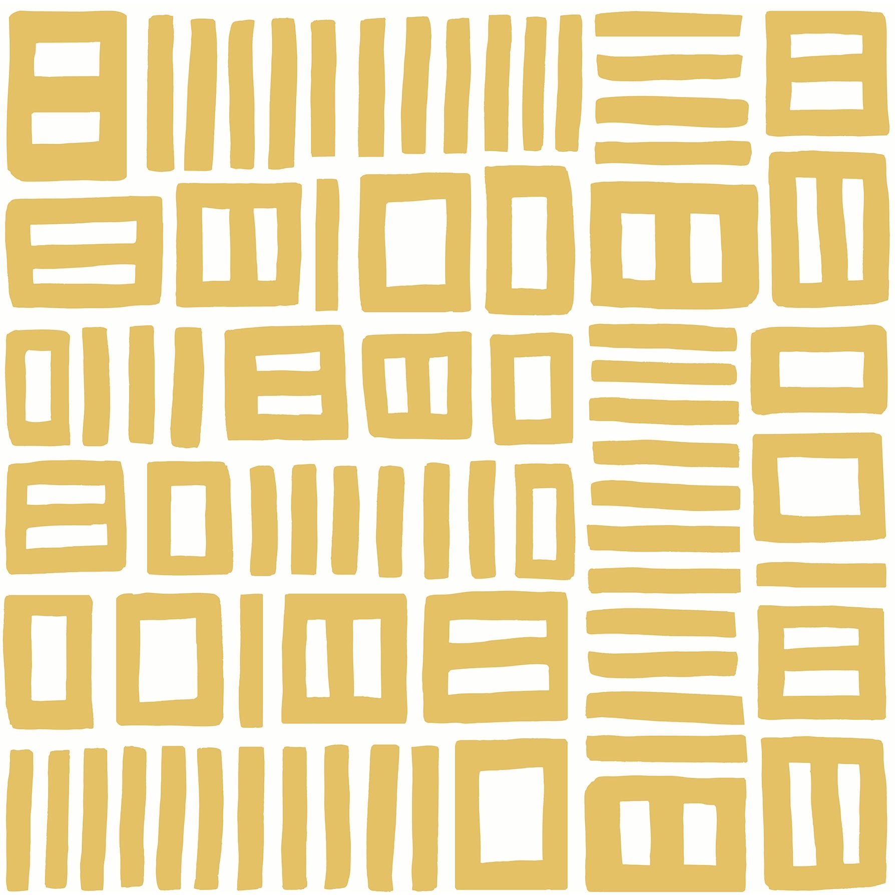 Black Pepper Paperie Yellow Traverse Peel & Stick Wallpaper