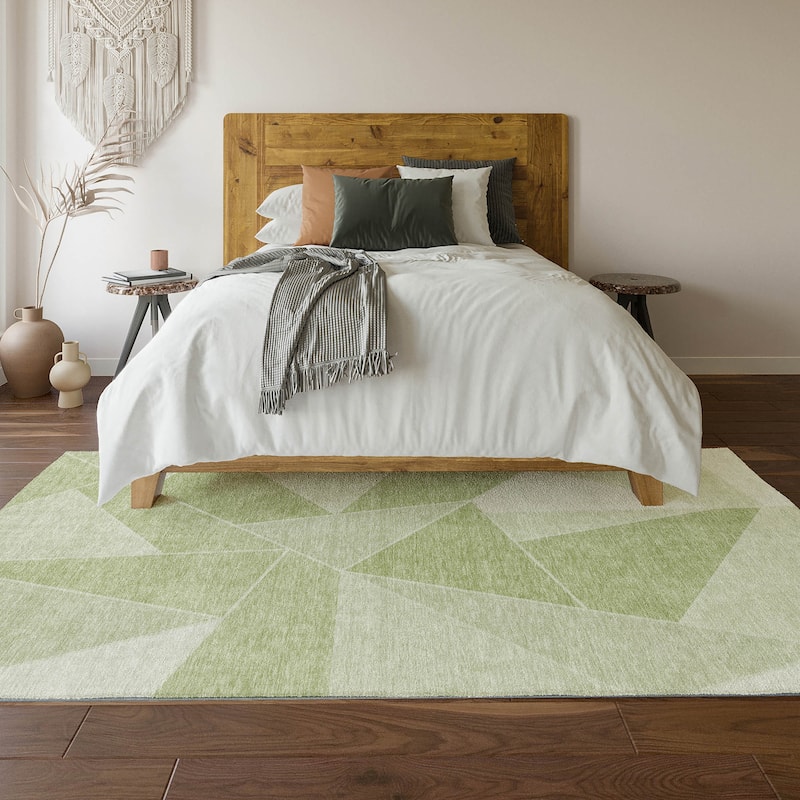 Premium Washable Super Soft Contemporary Mosaic Mayfield Rug
