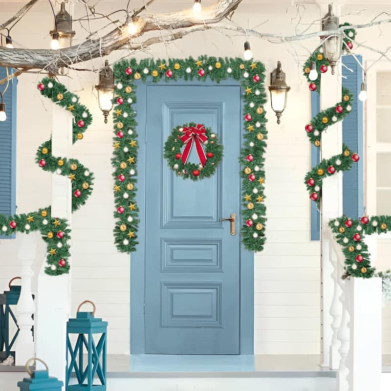9' x 10" Pine Artificial Christmas Garland - Unlit