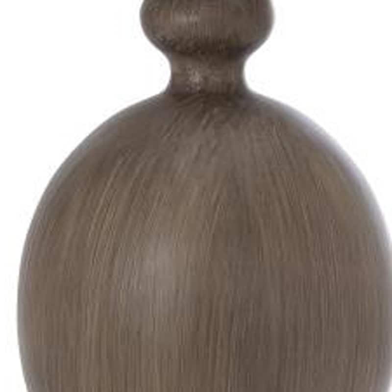 HomeRoots 30" Brown Table Lamp With Beige Drum Shade - 6.25