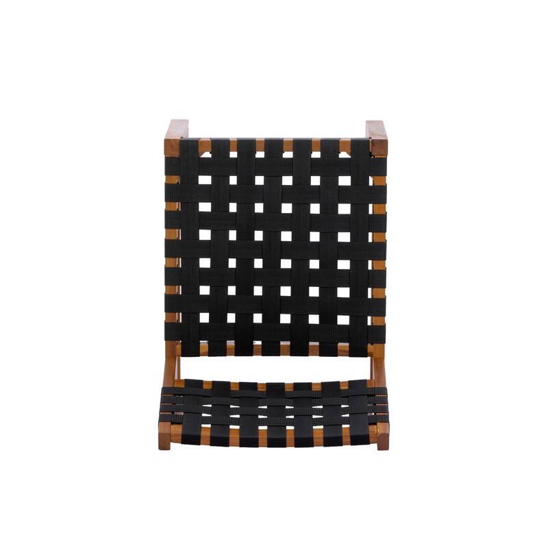 Christopher Knight Home - Acacia Solid Wood Outdoor Patio Side Chairs with Rope (Set of 2)