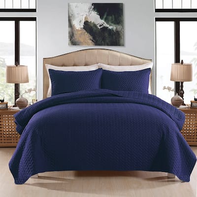 Classic Coverlet Bedspread Lightweight Bedding Set Matching Shams