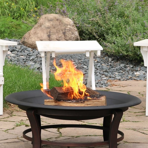 Sunnydaze Classic Elegance Replacement Fire Pit Bowl 33Inch Bed