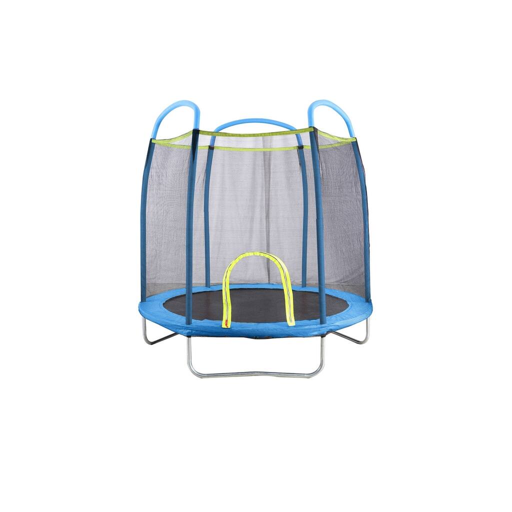 Airzone Jump Premier 7ft Youth Trampoline- Blue/Blue