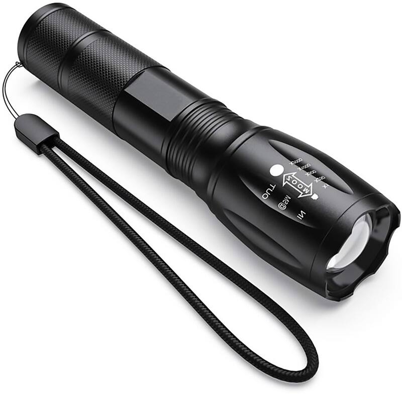 LED Tactical Flashlight S1000 High Lumen - Black