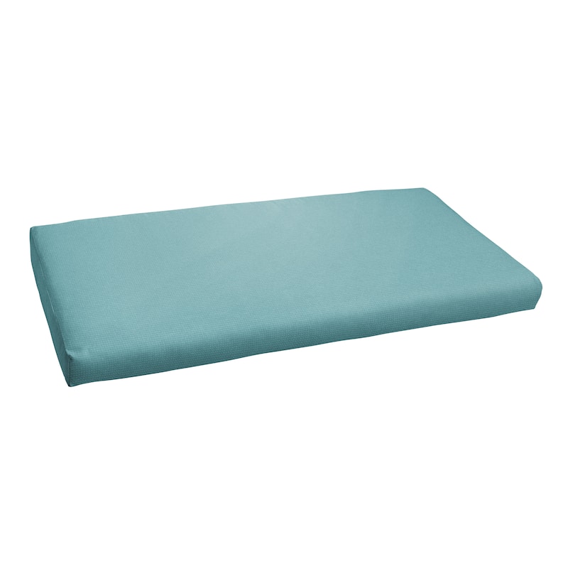 Sorra Home Outdura Solid Indoor/Outdoor Round-front Bench Cushion