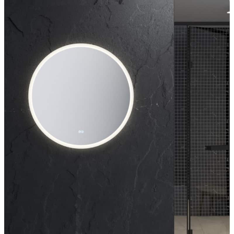 Fresca FMR013030RD Angelo 30" Diameter Modern Circular Aluminum