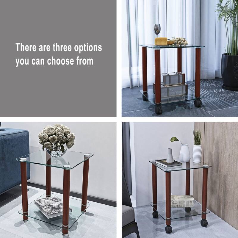 1-Piece or 2-Piece 2-Tier Space End Table
