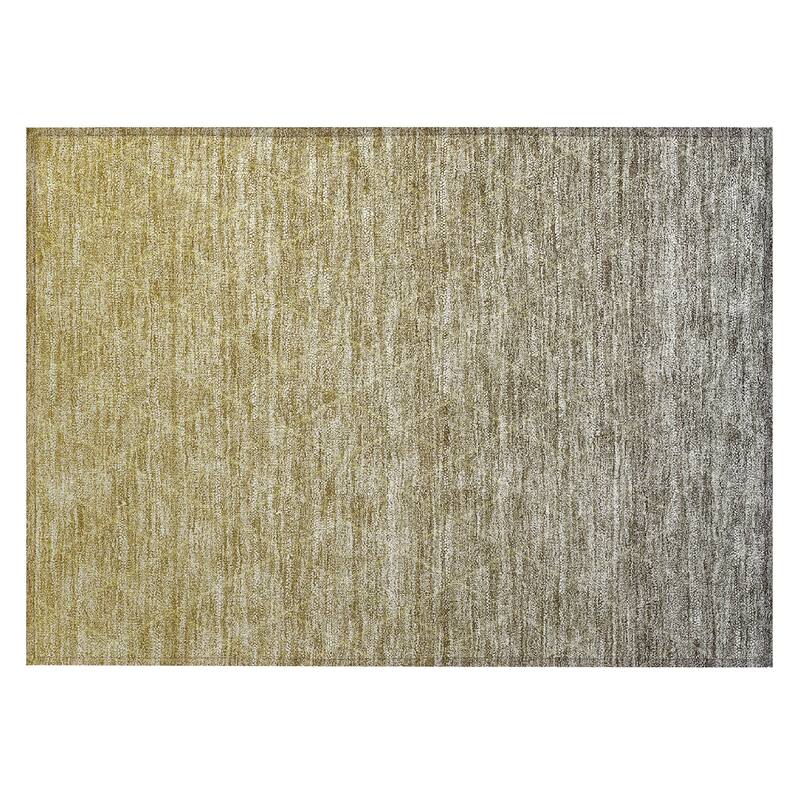 Machine Washable Indoor/ Outdoor Ombre Trellis Chantille Rug