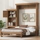 preview thumbnail 5 of 29, Queen Size Murphy Bed Folding Hideaway Wall Bed w/ Storage Shelves