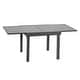 preview thumbnail 23 of 21, VredHom Outdoor Tempered Glass Top Aluminum Extendable Dining Table - 35.4 in W x 35.4-70.9 in L x 29.5 in H