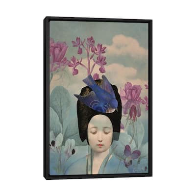 iCanvas "Wake Me In Spring" by Catrin Welz-Stein Framed Canvas Print