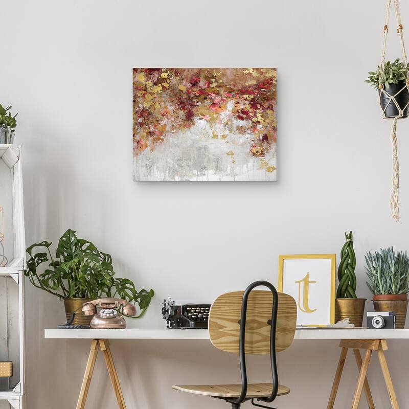 Charmed Red & Gold by Nikki Robbins Canvas Art Print