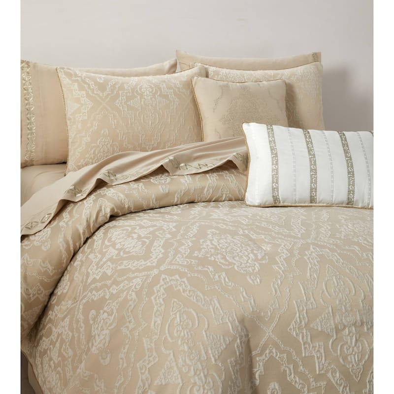 Nanshing Penelope 10 Piece Traditional Damask Comforter Set