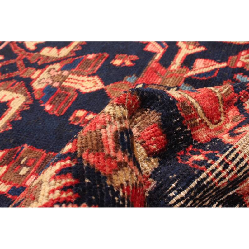 ECARPETGALLERY Hand-knotted Andelz Dark Navy Wool Rug - 3'7 x 5'2