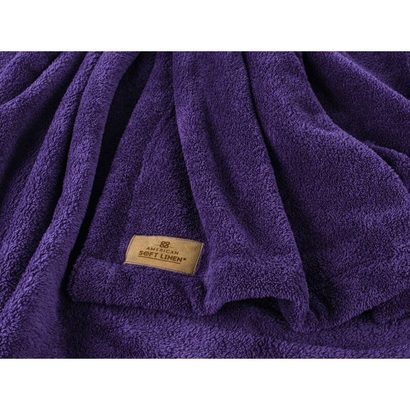 American Soft Linen Bedding Fleece Blanket