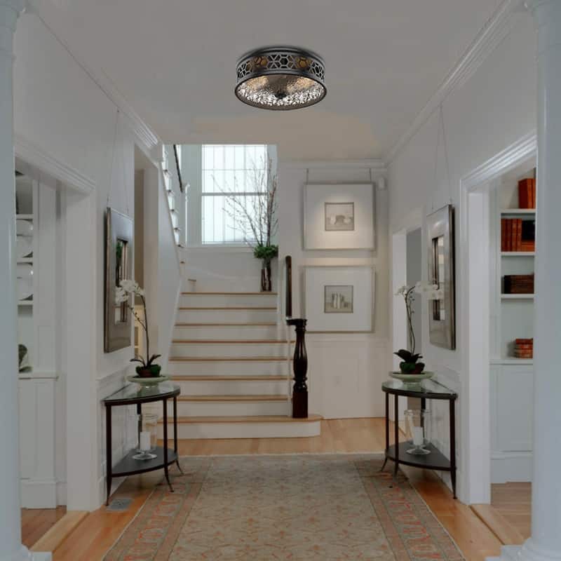 2 Light kitchen light black ceiling light glass hallway light