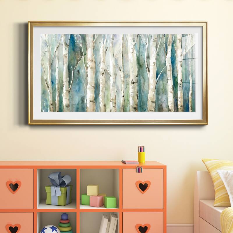 Birch River Walk- Premium Gallery Framed Print - Ready to Hang