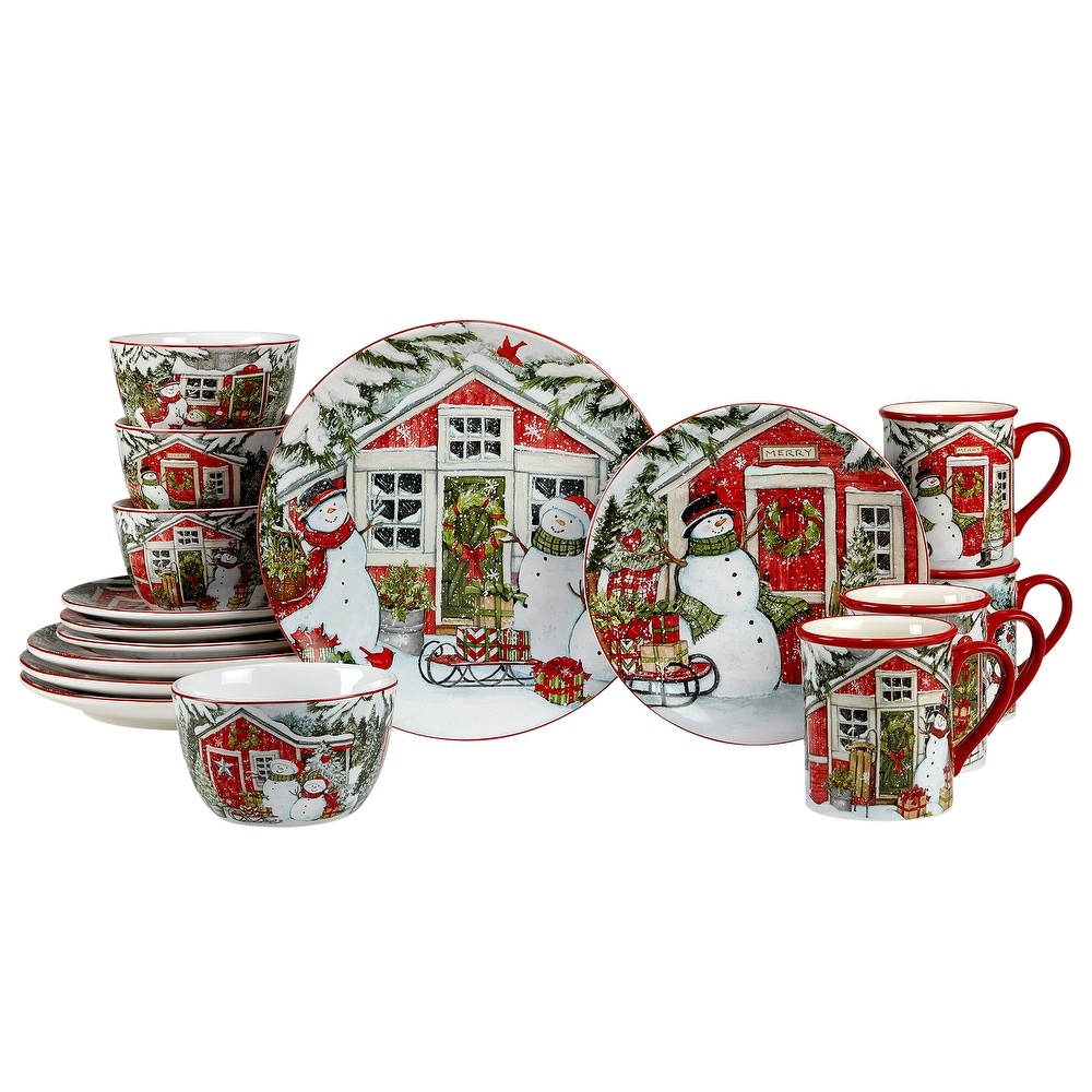 Multicolor Set of 4 Certified International 22780SET4 Home for Christmas 10.5 Dinner Plate One Size
