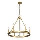 preview thumbnail 5 of 3, Barclay 6 Light 25 inch Olde Brass Chandelier
