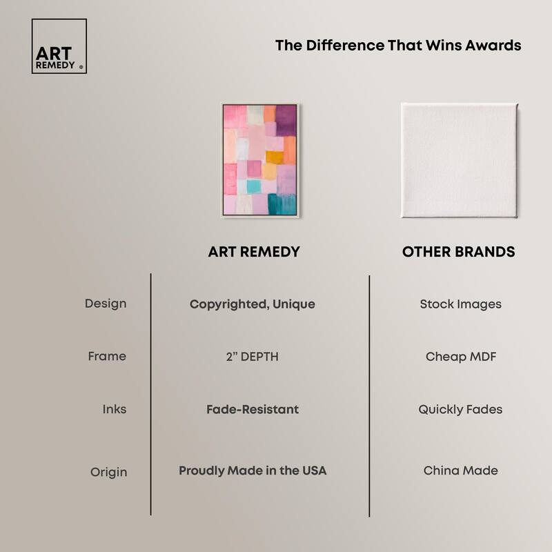 Color Squares III Canvas by Art Remedy