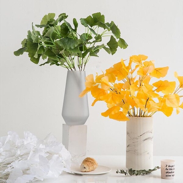 FloralGoods Silk Ginkgo Leaf Bunch 18" Tall
