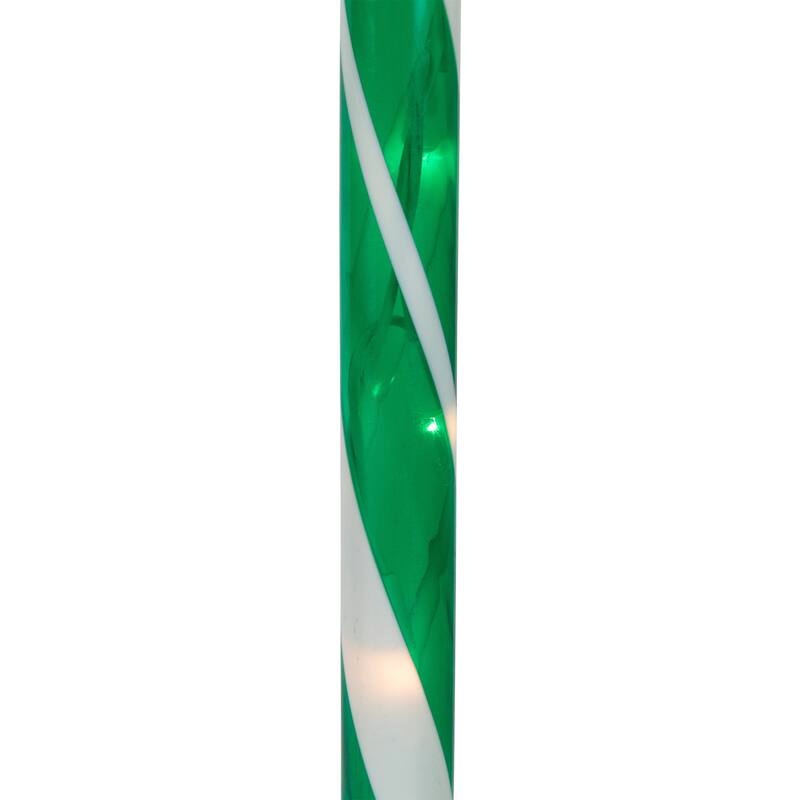 Lighted Outdoor Christmas Candy Cane Pathway Markers - 28" - Red/Green - Set of 6 - Red