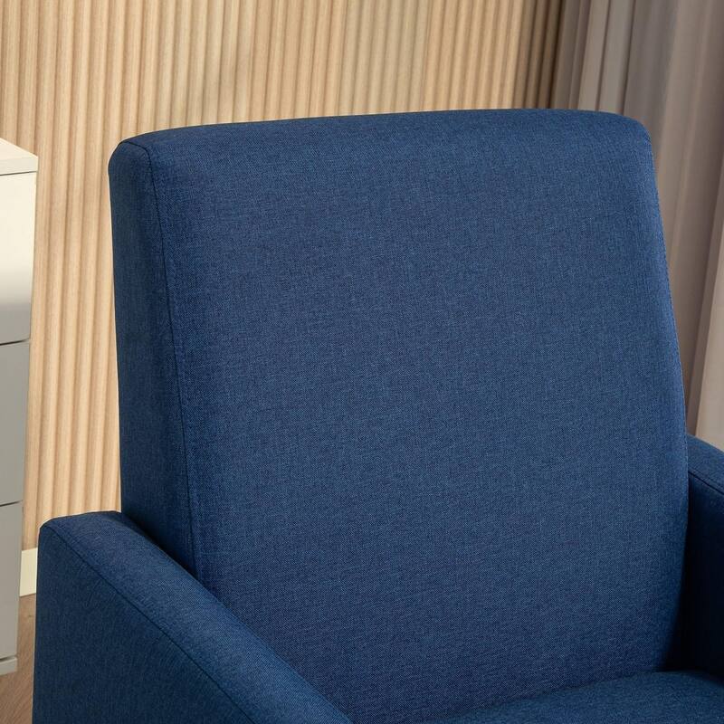 Minimalist Elegant Style Armchair with Solid Wood Frame Construction and New Soft Sponge