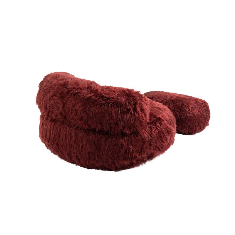 Bean Bag Chair,Floor Sofa with Handle,Accent Sofa Chair with Ottoman for Gaming Reading Relaxing