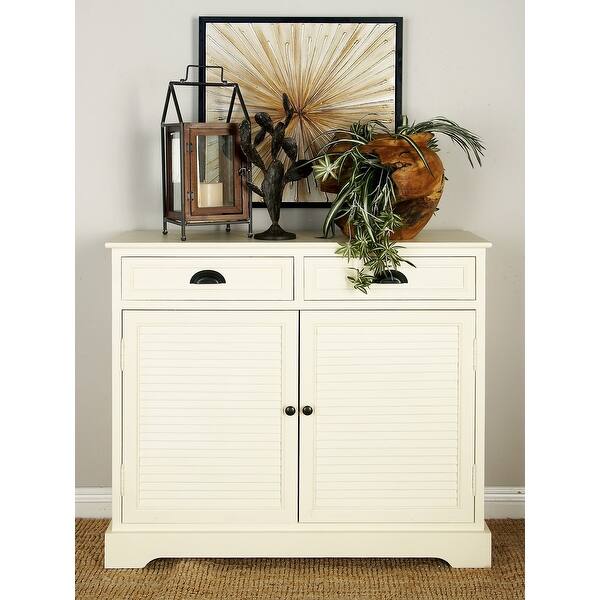 slide 22 of 22, MDF Farmhouse Cabinet 35 x 40 x 12 Cream