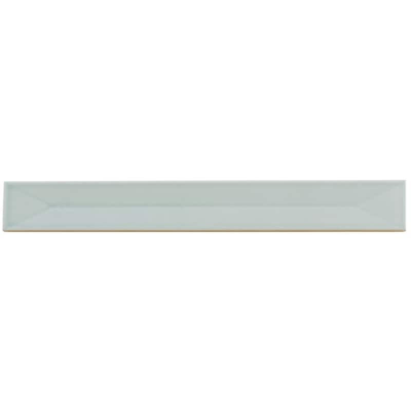 Apollo tile 2" x 16" Horizonte Glossy Pastel light Blue Ceramic Tile (10.76 sq ft/case) - 50 Pack