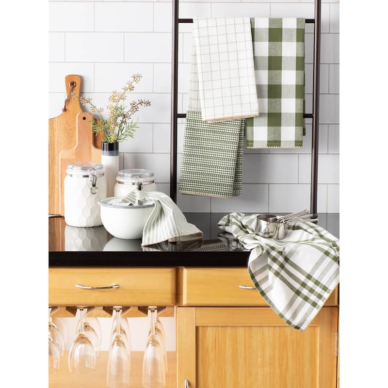 DII Black Farmhouse Woven Dishtowel (Set of 5)