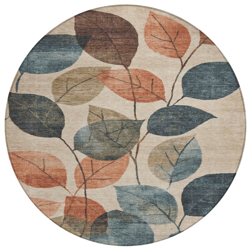 HomeRoots Floral Transitional Rectangle Outdoor Rug