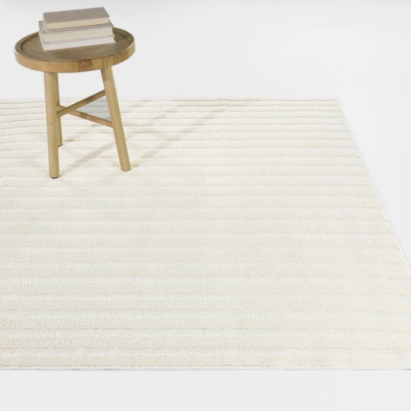 Bradfield Arched Mid-Century Modern Area Rug - Cream - 7'10" x 10'