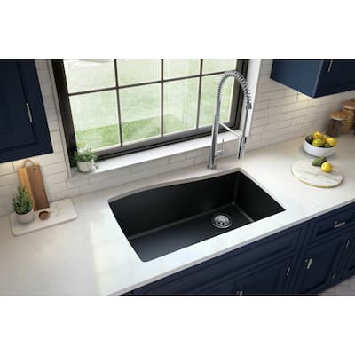 Karran Undermount Quartz Single Bowl Kitchen Sink
