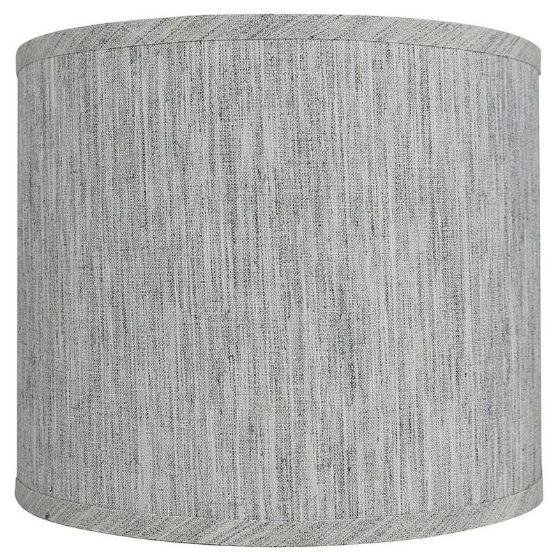 Classic Drum Smooth Linen Lamp Shade, 8" to 16" Bottom Size