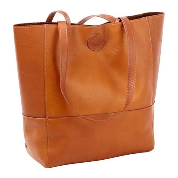 Shop CLAVA Women&#39;s Vertical Leather Kate Tote Tan - US Women&#39;s One Size (Size None) - Free ...