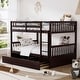 preview thumbnail 4 of 28, Ouyessir Full Over Full Bunk Bed with Trundle