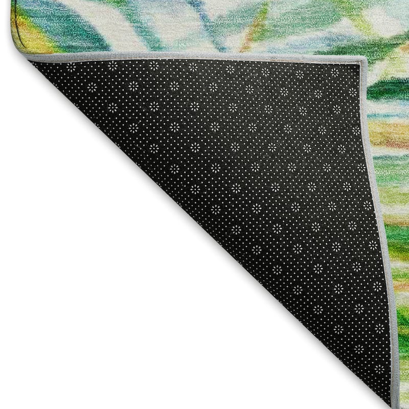 Premium Washable Super Soft Watercolor Modern Floral Mayfield Rug