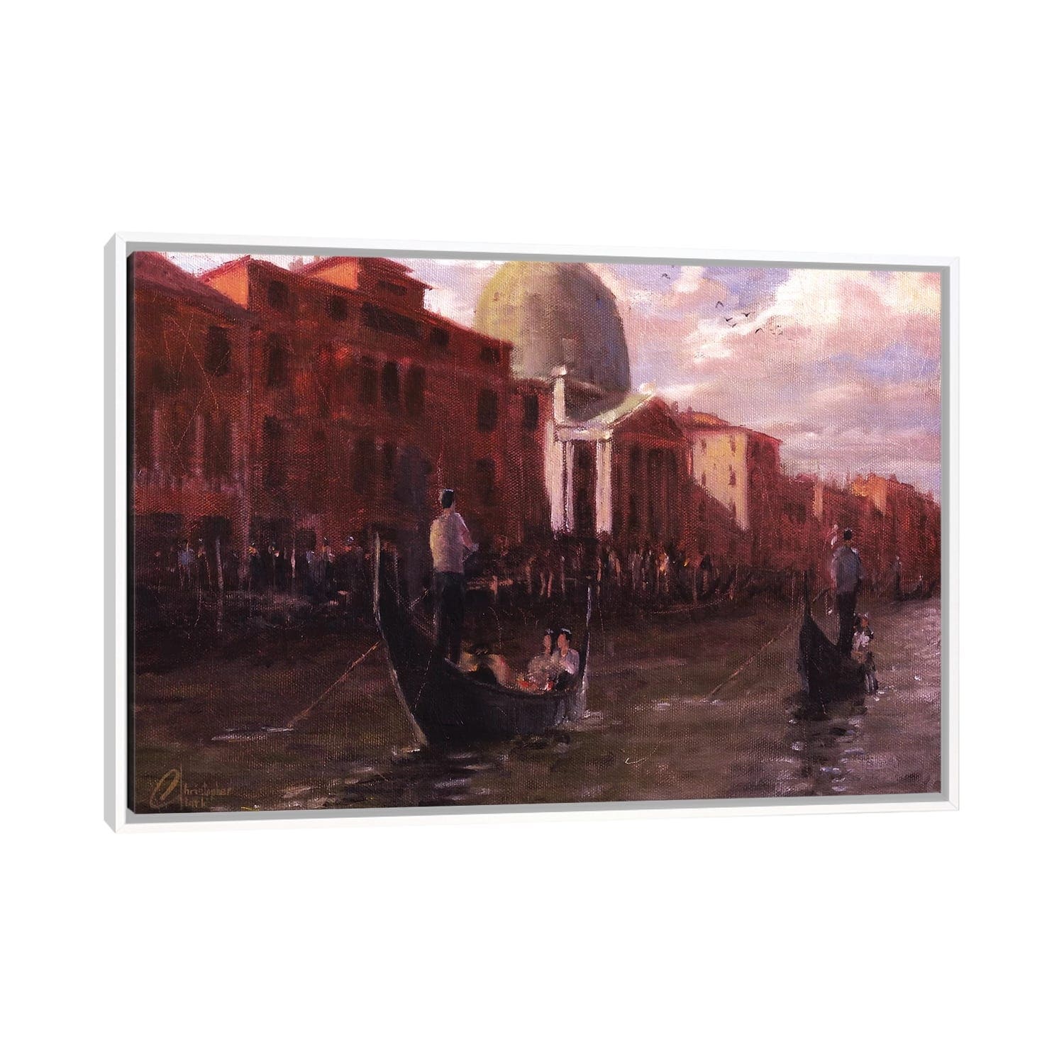 fejre Kæreste ekskrementer iCanvas "Gondoliers In Venice, Italy" by Christopher Clark Framed - Bed  Bath & Beyond - 37006635