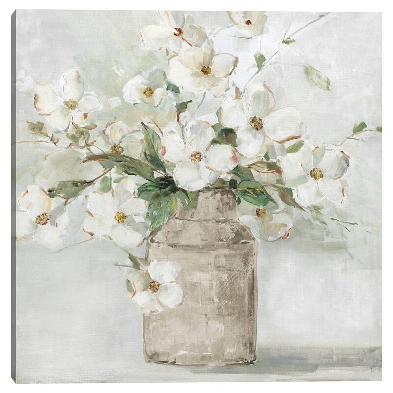 Spring Cottage Blooms I by Sally Swatland Canvas Art Print