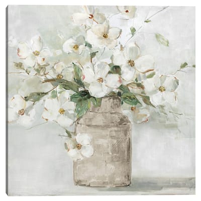 Spring Cottage Blooms I by Sally Swatland Canvas Art Print